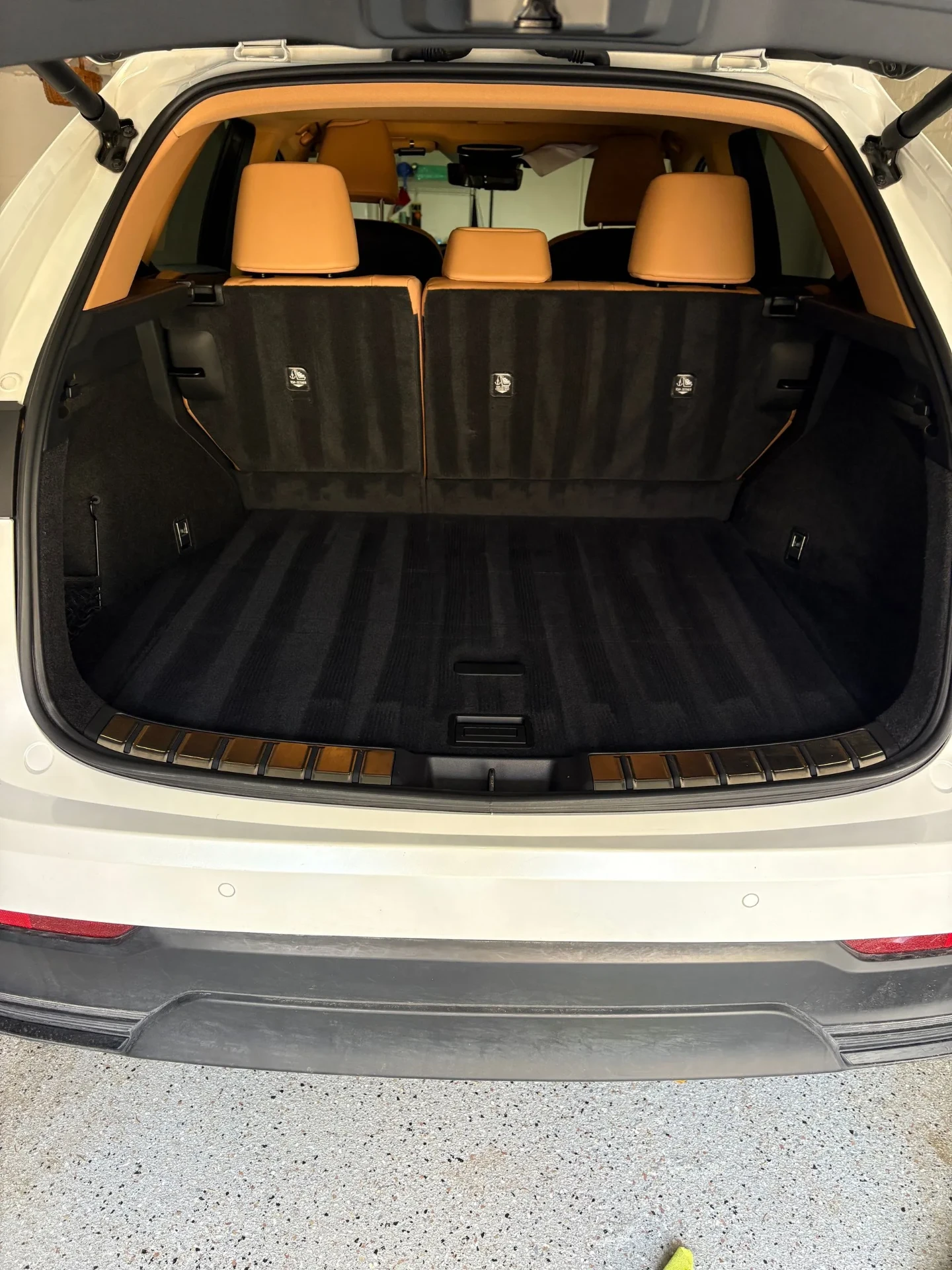 Vacuumed SUV cargo area